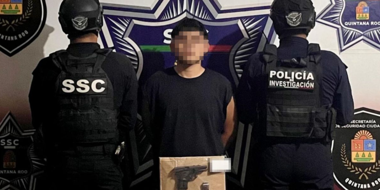 menor detenido en Cancún por SSC