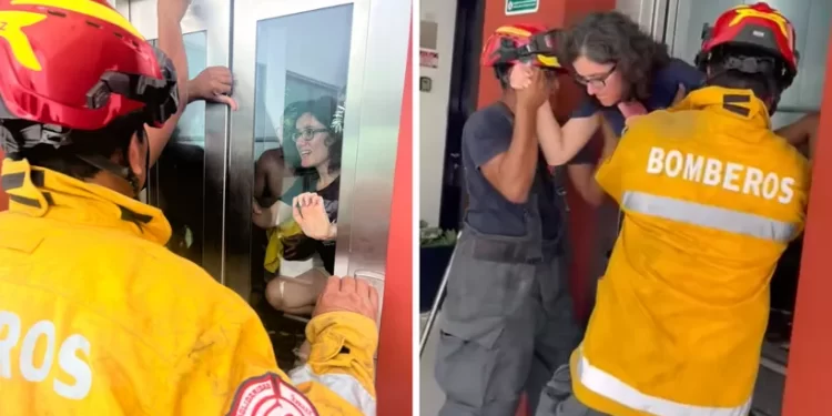 Rescatan a dos personas atrapadas en elevador en Zazil-Ha