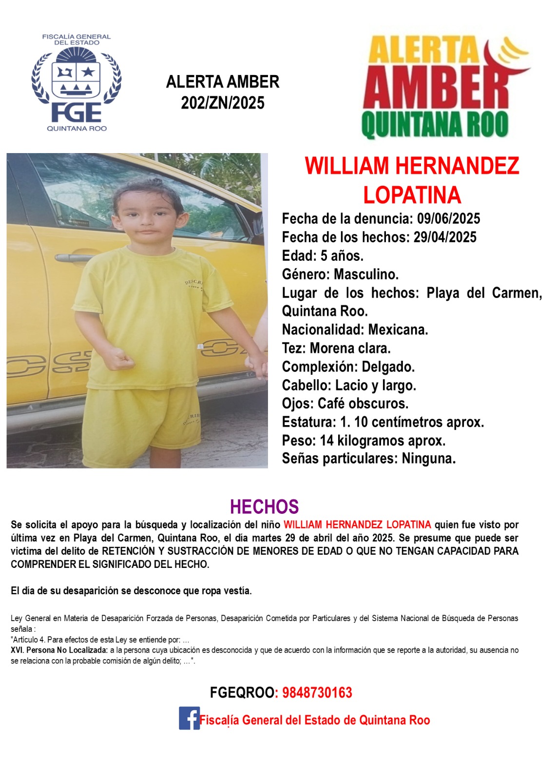 WILLIAM HERNANDEZ LOPATINA Amber
