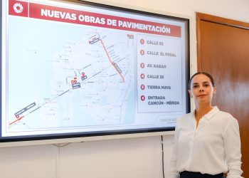 Ana Paty Peralta anuncia obras de pavimentación en calles y avenidas de Cancún