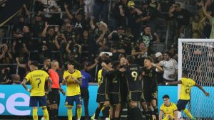 Jugadores de Club América durante su enfrentamiento con LAFC en el Mundial de Clubes 2025.