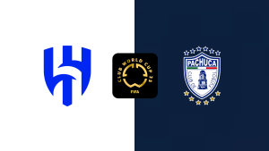 Logos de Al Hilal y Pachuca enfrentados en la previa del Mundial de Clubes 2025