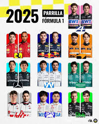 Pilotos de Fórmula 1 posando antes de los cambios en la alineación de equipos para la nueva temporada.