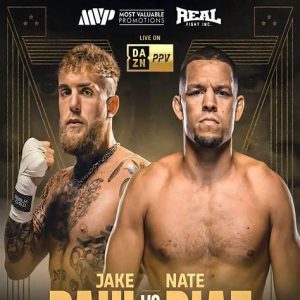 Póster promocional de Jake Paul vs Mike