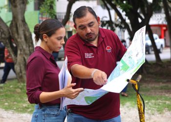 Ana Paty Peralta refuerza el mantenimiento vial en Cancún
