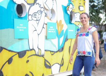 Ana Paty Peralta anuncia exitoso Reciclatón instalado en la Biblioteca Enrique Baroccio