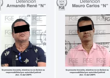 Policías de investigación detenidos por extorsión en Cancún