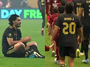 ugador de la selección mexicana homenajea a Diogo Jota tras partido de Copa Oro
