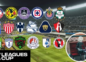 Logos de los equipos mexicanos que participan en la Leagues Cup