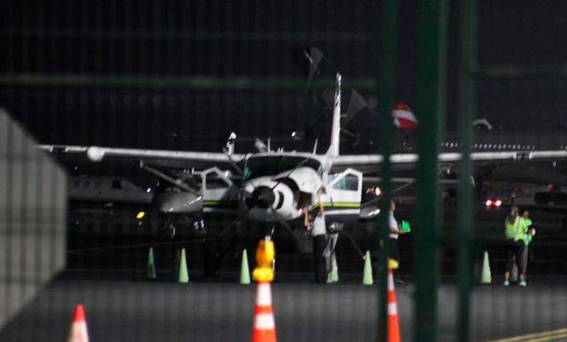 Avioneta preparada para traslado de bebé a CDMX