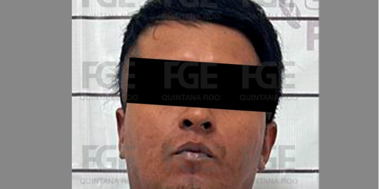 Rostro de Omar "N", detenido en Cancún por pornografía infantil