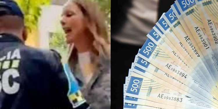 Lady Racista y pila de billetes simbolizando deuda de mantenimiento