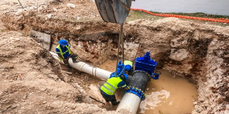 afectación de agua en colonias de playa del Carmen