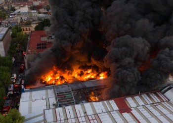 Incendio en la Colonia Morelos de la CDMX