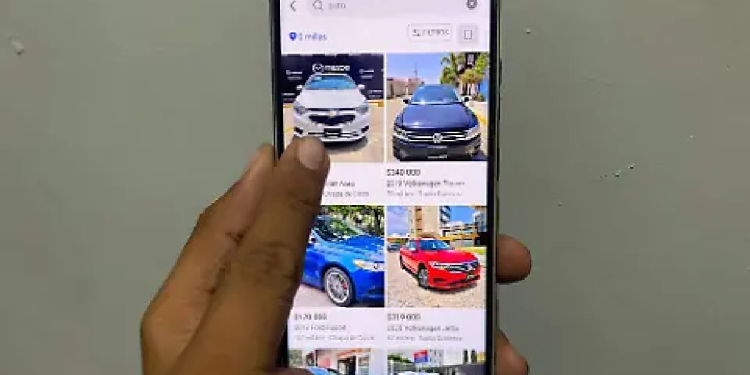 Autos publicados en venta dentro de Facebook Marketplace