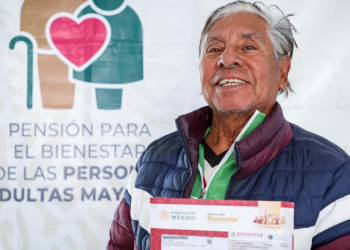 pago de dinero de pensión bienestar