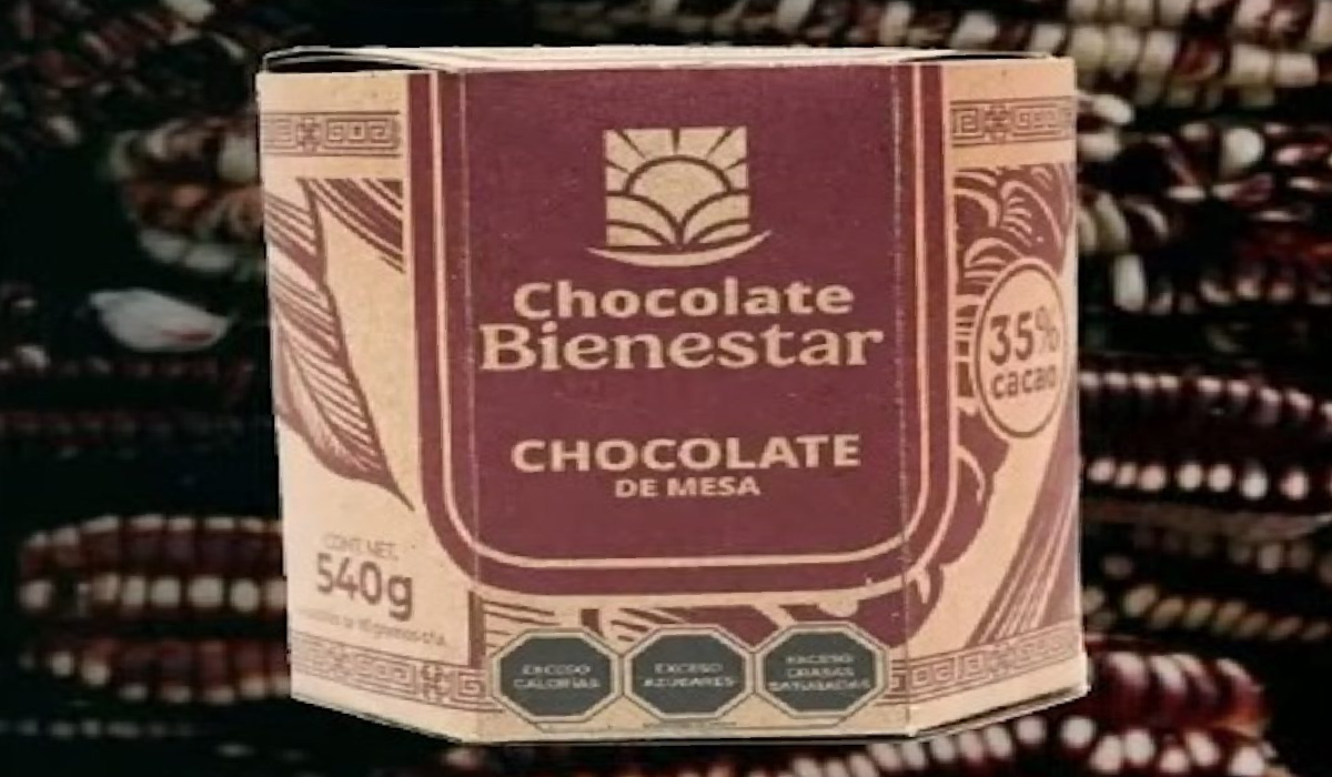 Caja de chocolate de mesa del Bienestar