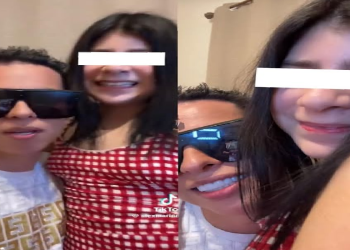 Alex Marín acompañado de la presunta víctima