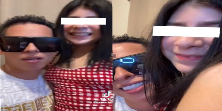 Alex Marín acompañado de la presunta víctima