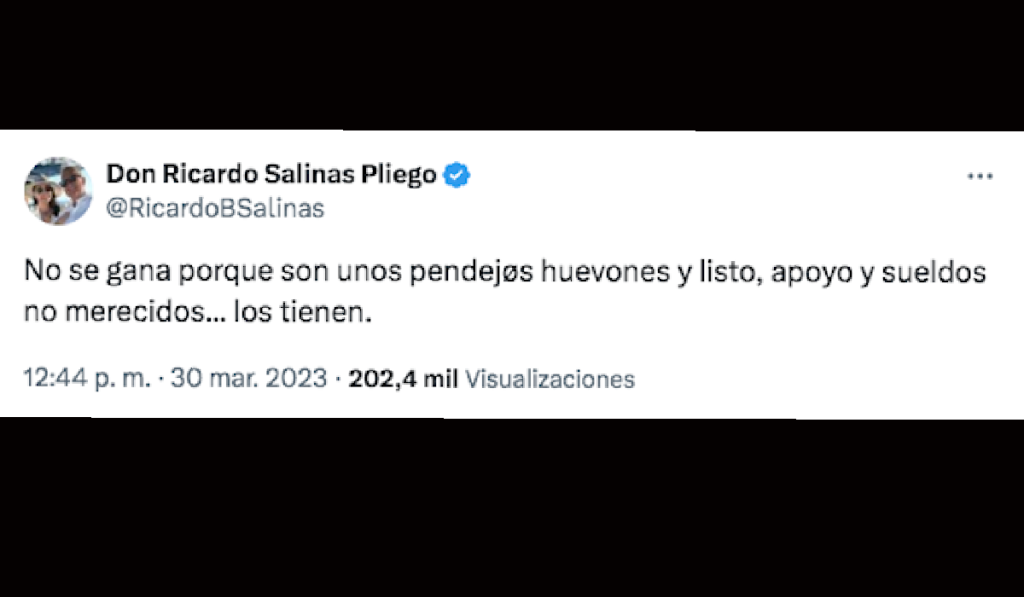 insultos de salinas pliego contra las mujeres