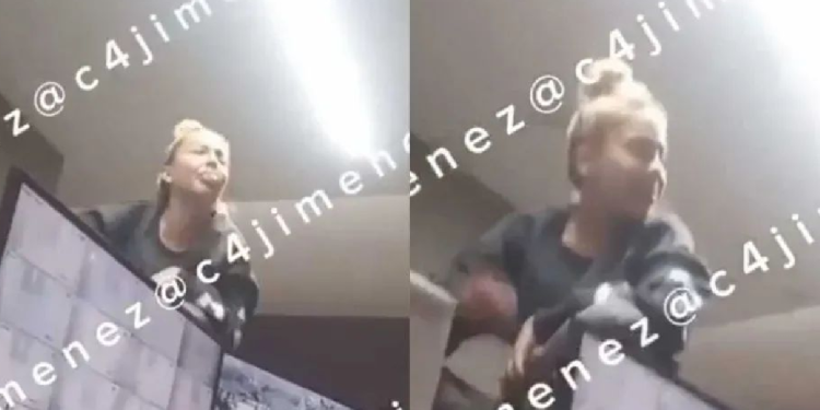 Agresión de mujer peruana a un guardia en Narvarte