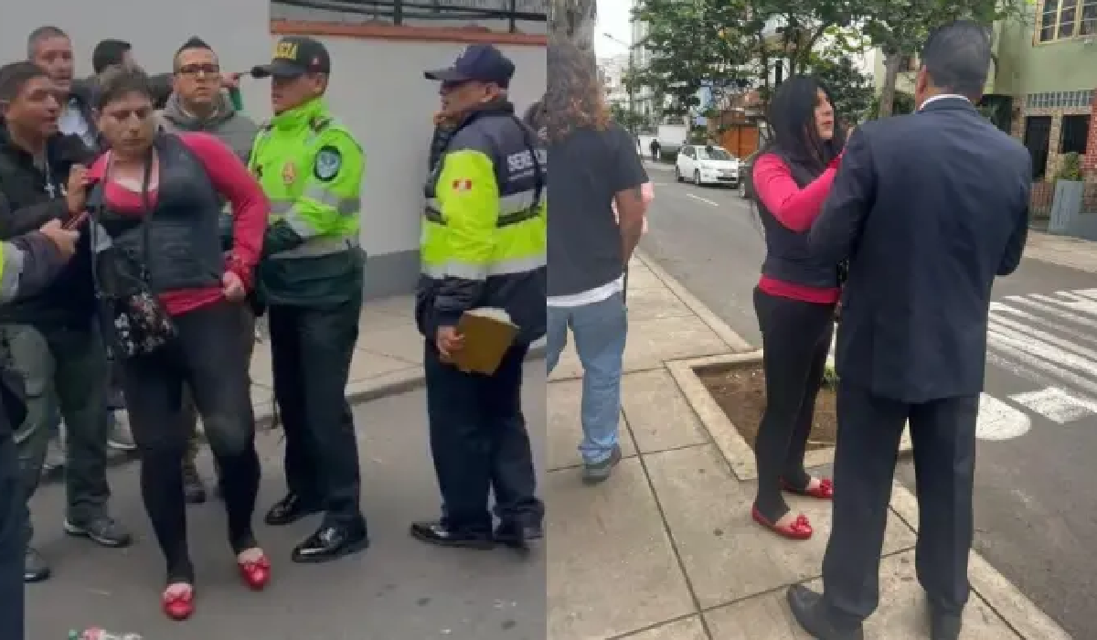 Detención del hombre disfrazado de mujer en colegio de Miraflores