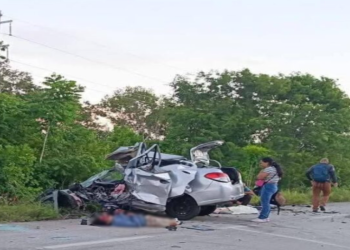 Víctimas del accidente entre combi y auto en el tramo Felipe Carrillo Puerto-Tulum