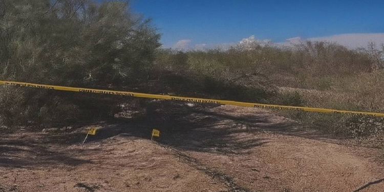 Zona acordonada por autoridades en escena del crimen en Hermosillo