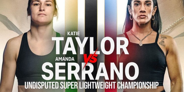 Katie Taylor y Amanda Serrano frente a frente en la promoción de su tercera pelea por el campeonato superligero
