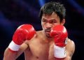 Manny Pacquiao en guardia durante su regreso al boxeo