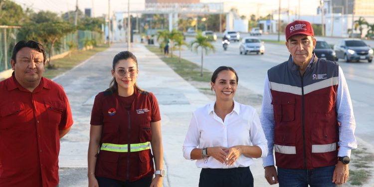 Ana Paty Peralta, anunció el inicio de la obra de alimentación eléctrica para el alumbrado público en el Boulevard Luis Donaldo Colosio
