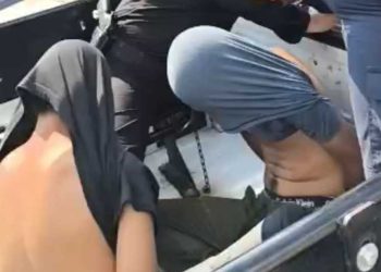 Perro protege a su dueño en pelea y recibe un disparo; capturan a dos hombres