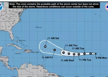 Tormenta tropical Erin se forma en el Atlántico oriental