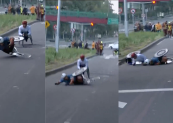 Maratón de la CDMX: Atletas en silla de ruedas sufren caída