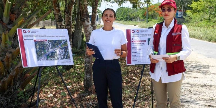 Modernizacion del nodo vial en Cancun renovacion y ampliacion en la carretera libre a Merida