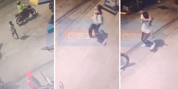 Niño dispara contra un local comercial en Guayaquil, Ecuador
