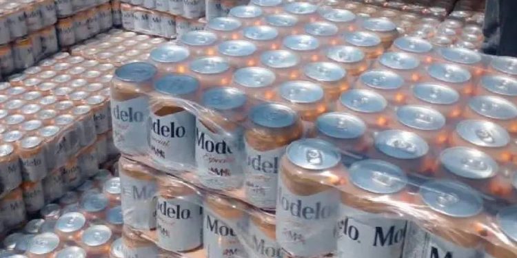 Stack de Cerveza Modelo clonada en Santiago Miahuatlán