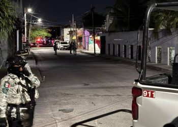 Guardia Nacional patrulla la SM 66 de Cancún