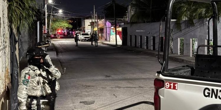 Guardia Nacional patrulla la SM 66 de Cancún