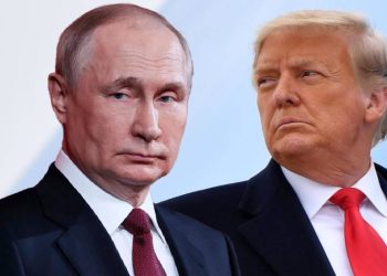 Putin y Trump durante reunión en Alaska