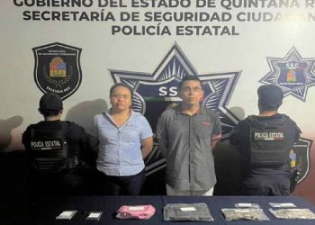 William Alberto “N” y Karen Guadalupe “N” arrestados por narcomenudeo en Cancún
