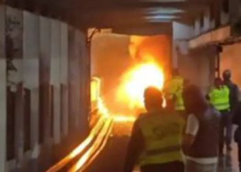 explosión en la línea 2 del metro