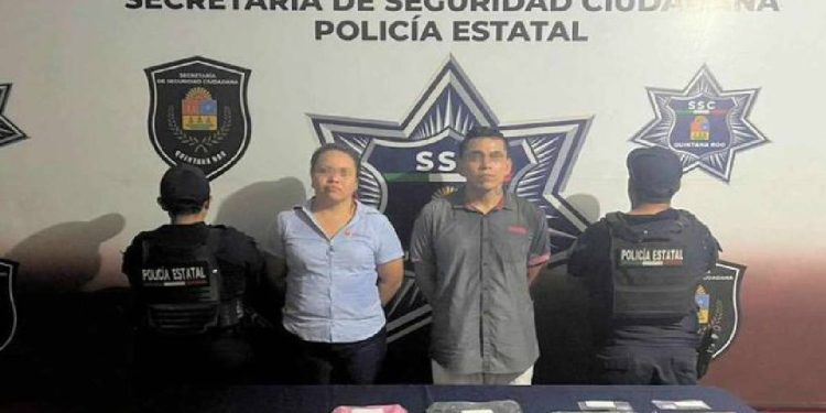 William Alberto “N” y Karen Guadalupe “N” arrestados por narcomenudeo en Cancún