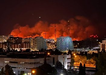 incendio forestal en Madrid