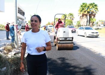 Ana Paty Peralta mantiene programa permanente de bacheo en Cancún