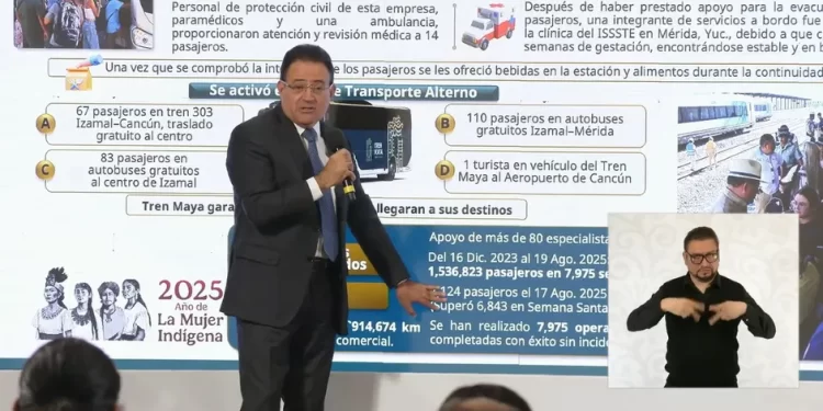 Titular del Tren Maya explica qué causó el incidente