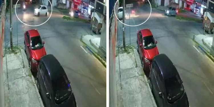 Motociclista muere al pasarse un alto, video revela instante