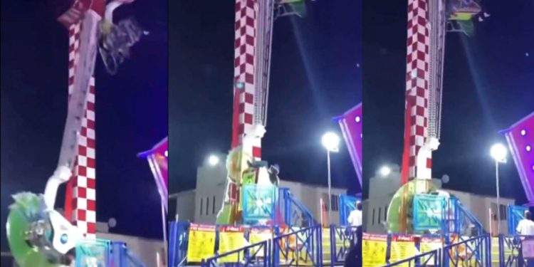 Falla juego mecánico en Feria de San Miguel Arcángel en San Felipe, Guanajuato