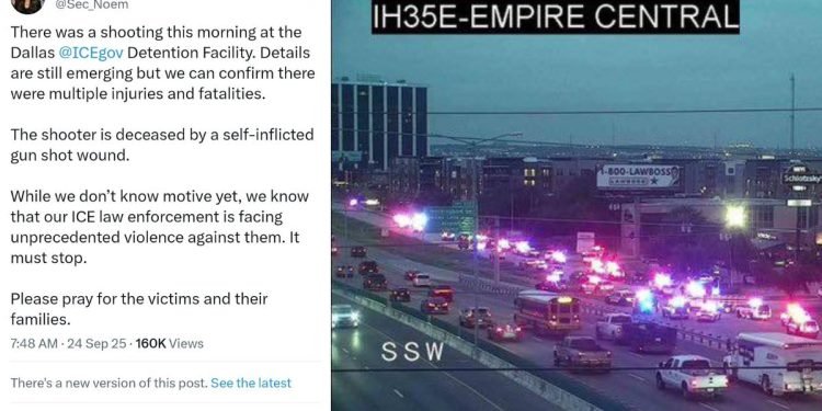 Tiroteo en oficinas del ICE en Dallas dejan un muerto y dos heridos