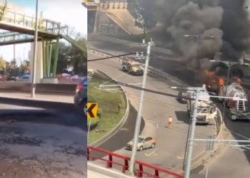 Volcadura de pipa en Iztapalapa bache o exceso de velocidad la causa